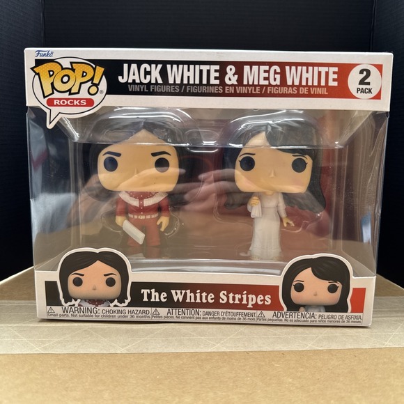 Figurine Funko Pop Rocks Jack White and Meg White The White Stripes - Jeux & Jouets